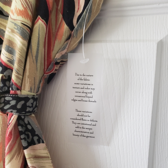 Nicole Miller Linen Blend NWT Sleeveless Dress Sz 14 Tropical  Leopard Print #54 - Picture 5 of 7